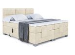 BOXSPRINGBETT elektrisch verstellbar mit 2 Matratzen H4/Taschenfederung PROT EL 160 x 200 Beige