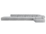 ECKSOFA modulares Sofa Felto-L3 - 475x190x70 cm Grau Cord
