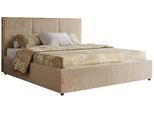 POLSTERBETT LERIO CLASSIC 200/200 - Beige Plüsch - Pocket-Matratze