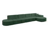 ECKSOFA Ottomane Rechts LIVO-L3 - 422x173x79,5 cm Grün