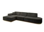 ECKSOFA Ottomane Links IREA-L2-v2 - 327x165x80 cm Schwarz