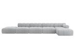 ECKSOFA modulares Sofa Lizur-L3 - 475x160x70 cm Grau Cord