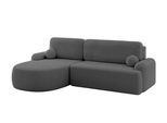 ECKSOFA mit Schlaffunktion und Bettkasten LIRA-L - 264x172x89 Grau