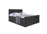 BOXSPRINGBETT APO-Z KING - 200 x 200 - H3/H4 - Schwarz