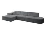 ECKSOFA Ottomane Links IREA-L2-v4 - 327x165x77 cm Duneklgrau