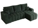 ECKSOFA KIRASSO L Grün Cord