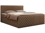 BOXBETT PARIS DUO 180/200 - Braun Kunstleder - H3
