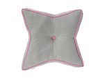 BODENKISSEN Stern, grau-rosa 70/48/7 cm