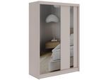 SCHWEBETÜRENSCHRANK 150 - GRECJA - Kaschmir mit Spiegel