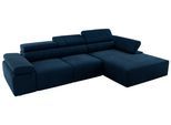 ECKSOFA RILASSO L Dunkelblau Velvet - rechts