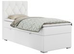 BOXBETT ALDA 90/200 Weiß Kunstleder - H4 - Links Seite