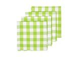 STOFFSERVIETTEN Vichy-Karo grün, 4er-Set 45/45 cm