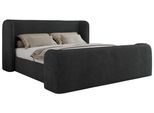 POLSTERBETT EMORA CLASSIC DUO 180/200 - Dunkelgrau Strukture - Multipocket-Matratze