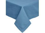 TISCHDECKE blau 178/300 cm, 100% Baumwolle