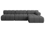 ECKSOFA modulares Sofa Razon-L2 - 285x160x70 cm Grau Bouclé