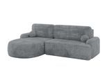 ECKSOFA mit Schlaffunktion und Bettkasten LIRA-L - 264x172x89 Dunkelgrau