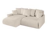 ECKSOFA Ottomane links ONESK-L -v1 216x177x72 Beige Cord