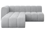 ECKSOFA modulares Sofa Darnel-L1 - 205x177x70 cm Grau