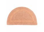 BADEMATTE halbrund 50/80 cm, 100% Baumwolle, wendbar