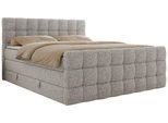 BOXSPRINGBETT ALTIVO KING DUO 140/200 - Hellgrau Strukture - H4