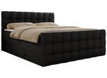 BOXSPRINGBETT ALTIVO KING DUO 140/200 - Schwarz Kunstleder - H4