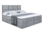 BOXBETT mit Matratze H4 und Lattenrost - NOVA - 120x200 - H4 - Grau