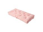 SITZAUFLAGE für Zweisitzer-Sofa 100 x 48 cm – dickes Sitzkissen rosa