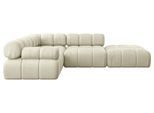 ECKSOFA modulares Sofa Felto-L1 - 285x190x70 cm Beige Velours