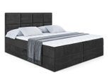 BOXBETT mit Matratze H4 und Lattenrost - NOVA - 120x200 - H4 - Schwarz