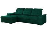 ECKSOFA MADRITO L - DunkelGrün Velorus - Links