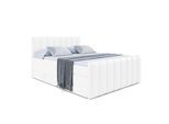 BOXSPRINGBETT OTTA-Z KING - 160x200 - H3/H4 - Weiß Hochglanz
