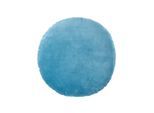DEKOKISSEN rund blau, Baumwollsamt?40 cm