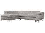 ECKSOFA PEDRO L Hellgrau Cord - Links Seite