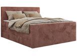 BOXSPRINGBETT TILIANO KING DUO 160/200 - Rosa Cord - H4