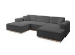 WOHNLANDSCHAFT IREA-U1 - 301x165x80 cm Grau
