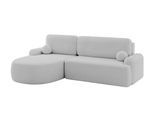 ECKSOFA mit Schlaffunktion und Bettkasten LIRA-L - 264x172x89 Hellgrau