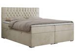 BOXBETT PERA 180/200 Beige Velvet - H4