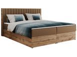 BOXBETT ALBERO 4 - 180/200 Braun Kunstleder - H3