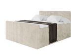 BOXSPRINGBETT mit Matratze H3|H4 und Lattenrost - TOLO-Z KING 200x200 Cord - Creme