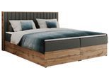 BOXBETT ALBERO 4 - 180/200 Dunkelgrau Kunstleder - H3