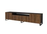 LOWBOARD ZENO-S 200x53x41 cm -Schwarz / Katania