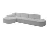 ECKSOFA Ottomane Links TARO-L2 - 328x171x79,5 cm Hellgrau