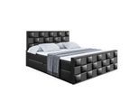 BOXBETT ZAFIRA - 140x200 - H3 - Schwarz Hochglanz