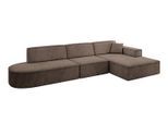 ECKSOFA Ottomane Rechts IREA-L2-v4 - 327x165x77 cm Braun