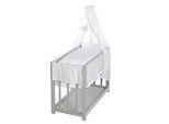BEISTELLBETT Sternenzauber grau 3in1 Set 90 x 45 cm