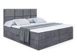 BOXBETT mit Matratze H4 und Lattenrost - NOVA - 140x200 - H4 - Dunkelgrau
