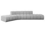 ECKSOFA modulares Sofa Solven-L1 - 380x174x70 cm Hellgrau
