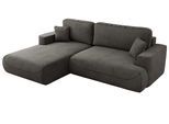 ECKSOFA OVO L Dunkelgrau Velvet - Links Seite
