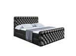 BOXBETT BOXI8-Z - 120x200 cm - H3 - Schwarz Hochglanz