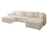 WOHNLANDSCHAFT LONLI-U 355x189x68 Beige Cord